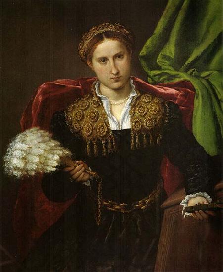 Lorenzo Lotto Portrat der Laura da Pola, Gemahlin des Febo da Brescia. oil painting picture